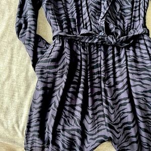 Rails Callan Charcoal Tiger Print Jumpsuit Size S